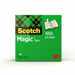 3M 7100024666 stationery tape 33 m (ScotchÂ® Magicâ¢ Tape 19 mm x 33 m 1 Roll/Pack)