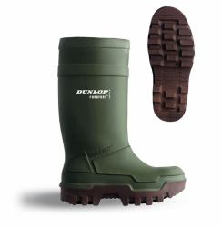 Dunlop PUROFORT THERMO+ WELLINGTON GRN 10 (Dunlop Purofort Thermo+ Full Safety Wellington Green 10)