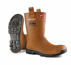 Dunlop Purofort Rigpro Unlined Steel Toe Cap Boot Tan 11