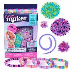 Cool Maker , Stack’d Heishi Expansion Pack Bead Kit, Bracelet Making Kit with over 1300 Beads for Bracelets, Makes 15, Arts and Crafts Kids Toys for Girls Ages 7 and up (Cool Maker CLM ACK Stackd...