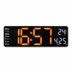 Hama Santa Cruz Digital clock Rectangle Black (HAMA Digital Wall Clock Santa Cruz)