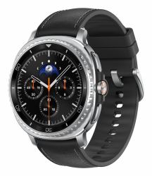 Samsung Galaxy Watch 8 Classic 3.3 cm [1.3"] AMOLED 46 mm Digital 438 x 438 pixels Touchscreen Silver Wi-Fi GPS [satellite] (Samsung SM-L500NZKADBT Ikke kategorise)