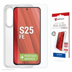 E.V.I. 02204 mobile phone screen/back protector Clear screen protector Samsung 1 pc[s] (DISPLEX REAL GLASS+CASE SAMSUNG - GALAXY S25 FE)