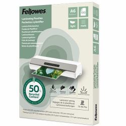 Fellowes 100143438 laminator pouch 100 pc[s] (Fellowes Recycled A6 Matt Lam Pouch 100pk)