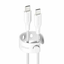 PanzerGlass empower™ by ® Racing 240W USB-C to USB-C Cable | USB 2.0 | 2M | Silver White 