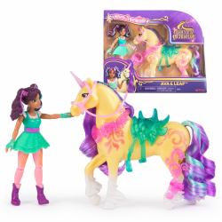 Unicorn Academy, Ava & Leaf Power of Friendship Set with Translucent Saddle & 2 Power Accessories, Dolls & Unicorn Toys for Girls Ages 4 and up (6072678 dukke)