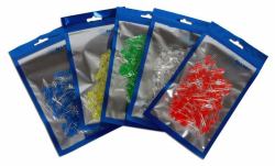 ALLNET ALL_LED_Set_5mm_500 LED Blue, Green, Red, White, Yellow (Led Blue, Green, Red, White, - Yellow - Warranty: 12M)