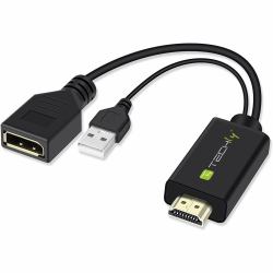 Techly ICOC HDMI-DP12A video signal converter 4096 x 2160 pixels (Icoc Hdmi-Dp12A Video Signal - Converter 4096 X 2160 Pixels - Warranty: 12M)