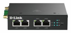 D-Link DWM-314-TP/B 4G LTE M2M VPN PoE+ Router (4G Multi-Connect PoE Modem, - 4x Fast Ethernet [incl. 2x - PoE 802.3at port] - Warranty: 36M)