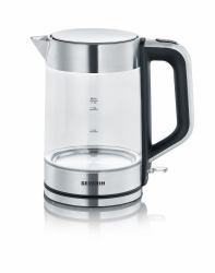 Severin WK 3420 electric kettle 1.7 L 2200 W Black, Stainless steel, Transparent (Severin WK 3420 elkedel 1,7 L 2200 W S)