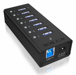 RaidSonic ICY BOX IB-AC618 USB 3.2 Gen 1 [3.1 Gen 1] Type-B 5000 Mbit/s Black 