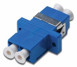 Digitus Fiber optic coupling, duplex, LC to LC, SM, OS2 (FO COUPLER DUPLEX LC TO LC - SM OS2 BLUE CERAMIC SLEEVE)