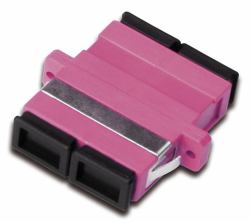 Digitus Fiber optic coupling, duplex, SC to SC, MM OM4 (FO COUPLER DUPLEX SC TO SC - MM OM4 VIOLET CERAMIC SLEEVE)