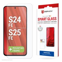 E.V.I. Smart Glass [9H] for Samsung Galaxy S25 FE/S24 FE, Mounting Sticker, unbreakable (DISPLEX SMART GLASS - SAMSUNG GALAXY S25 FE)