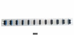 EFB Elektronik SB-FP-S-12SC-D-V-OS2 patch panel accessory (ASS. PANEL 12 X SC DUPLEX C OS2 - FRONT PANEL VERTICAL BLACK)