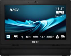 MSI Pro AP162T ADL Intel N100 All in One PC, [4GB RAM, 128GB SSD, Windows 11PRO], 15.6 Inch Single-Resistive touch Screen/UHD Graphics/Dual COM Port/LPT Port/Dual LAN/VGA/WiFi 5/BT 5.1/VESA/SD Card...