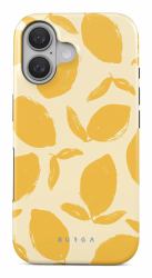 burga Lemon Tart mobile phone case 15.5 cm [6.1"] Cover Yellow, White 