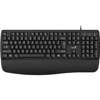Genius Computer Technology Genius KB-123 Wired AI Copilot Business Keyboard with Palm Rest, USB P...