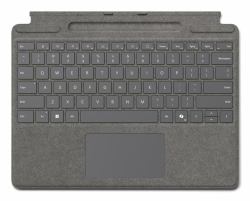 Microsoft Surface Pro KB w/ PenStor QWERTY Microsoft Cover port Platinum (Surface Pro Kb W/ Penstor - Qwerty Microsoft Cover Port - Platinum - Warranty: 12M)