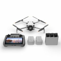 DJI Mini 4 Pro Fly More Combo [RC 2] 4 rotors Quadcopter 48 MP 3840 x 2160 pixels 2590 mAh Black, White (Mini 4 Pro Fly More Combo [Rc - 2] 4 Rotors Quadcopter 48 Mp - 3840 X 2160 Pixels 2590 Mah B...