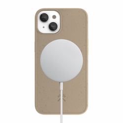 Woodcessories Bio Case MagSafe mobile phone case 15.5 cm [6.1"] Cover Taupe 