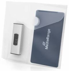 MediaRange BOX986 USB flash drive case Polypropylene [PP] Transparent (Usb Flash Drive Case - Polypropylene [Pp] - Transparent - Warranty: 12M)