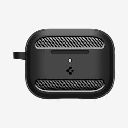 Spigen Rugged Armor AirPods Pro 3 Case Matte Black 