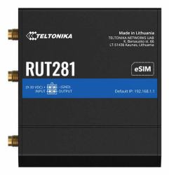 RUT281 [Global, EU PSU] 4G - LTE Telit CAT4 router, x2 - ethernet ports, physical SIM + eSIM - Warranty: 24M