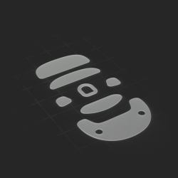 Endgame Gear OP1we Mouse feet (Endgame Gear OP1 Mouse Skates 100% PTFE Milky White)