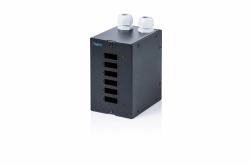 Digitus Fiber optic DIN rail distributor, 6 port, SC DX/LC Quad, black (FIBER DIN RAIL PATCH MODULE 6X - SC DX / LC QUAD)