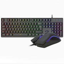 vida REBEL 2IN1 BLACK USB DESK KIT keyboard Mouse included Gaming QWERTY UK English 