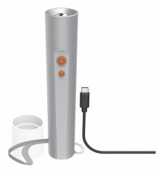 Hama FL350-C Silver Hand flashlight LED (LED FLASHLIGHT FL350C 4 MODE 350LM)