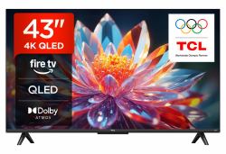 TCL T6C -UK 43 inch QLED 4K HDR 10+ Dolby Vision & Atmos Smart Fire TV (TCL T6C 43 QLED 4K HDR SMART FIRE TV)