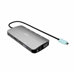 i-tec USB-C Metal Nano 3x Display [DP, HDMI and VGA] Docking Station + Power Delivery 100 W 