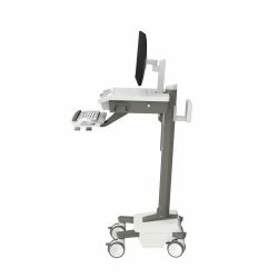 Ergotron Mosaic LCD Riser Cart, Non-powered 19.5 kg White, Grey 63.5 cm [25"] (MOSAIC LCD CART - TIER 3 STD 2X2X2)