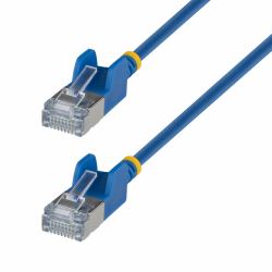 StarTech.com 1.5m Blue Ultra Slim Cat6A Ethernet Cable, Snagless, FTP, Pure Bare Copper Wire, 34A...