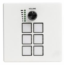 Lindy Control Keypad, 6 Keys and Dial – Programmable AV & Room Control Interface (CTRL PANEL 6 BTS KW-MOUNT KEYPD - WITH LINDY PRO CONTROL SOFTWARE)