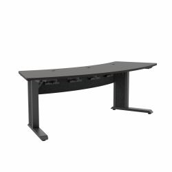 Middle Atlantic ForumTM 92" Arc Fits up to 3 People, 30" Seated Height, Asian Night Table Top with Dark Table Base (FORUM TABLE IN ARC SHAPE 92 INCH WIDTH)