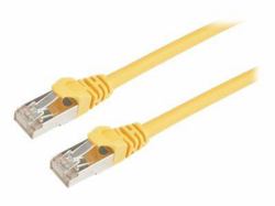 prokord TP-CABLE F/UTP CAT.6 SHIELDED LSZH RJ45 1M YELLOW 