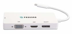 Prokord USB-C TO 4-IN-1 VGA/DVI/HDMI/DP 4K ADAPTER (Prokord USB-C 4-In-1 VGA/DVI/HDMI/DP 4)