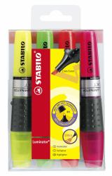 STABILO LUMINATOR Highlighter Pack of 4 Assorted Colours