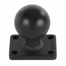 RAM Mounts Ball Base with 1" x 1.5" 4-Hole Pattern (RAM base, 1.5" x 2", C-size - Ball Base with 1" x 1.5 - 4-Hole Pattern - Warranty: 300M)
