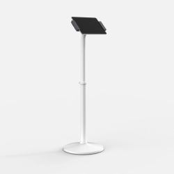 capture Height Adjustable Tablet Floor Stand [White] 