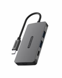 Sitecom CN-5013 interface hub USB 3.2 Gen 1 [3.1 Gen 1] Type-C 5000 Mbit/s Black, Grey 