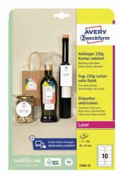 Avery Zweckform Printable Tags with Strings (Zweckform Printable Tags With - Strings - Warranty: 12M)