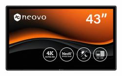 AG Neovo QX4302 CCTV monitor 109.2 cm [43"] 3840 x 2160 pixels (QX4302 43IN LFD UHD 4K - 3840X2160 450CD 5MS)