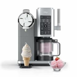 Ninja CREAMi Soft serve ice cream maker 0.47 L 800 W Grey, Silver (Ninja NC701EU Swirl by CREAMi 13-in-1 Softeis & Eismaschine)