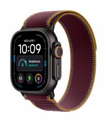 Apple Watch Ultra 4 GPS + Cellular 49mm Black Titanium Case with Burgundy Trail Loop - M/L (WATCH ULTRA 4 GPS/CEL 49MM - BLACK TIT. CASE BURGUNDY TRAIL L)