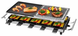 ProfiCook PC-RG 1144 raclette grill 1700 W Black, Satin steel (ProfiCook PC-RG 1144 10er Raclette mit)
