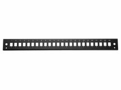 Equip 24-Port Front Panel for LC-Duplex, SC-Simplex, 1U, Black (24-Port Front Panel For - Lc-Duplex, Sc-Simplex, 1U, - Black - Warranty: 12M)